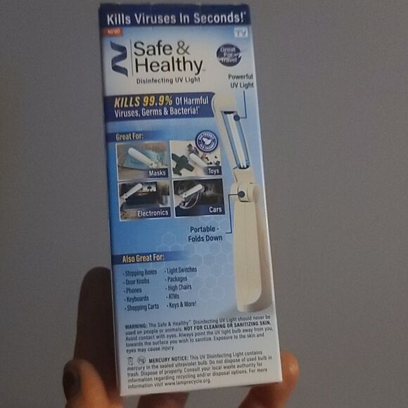 Safe & healthy portable disinfecting uv light - Picture 2 of 5